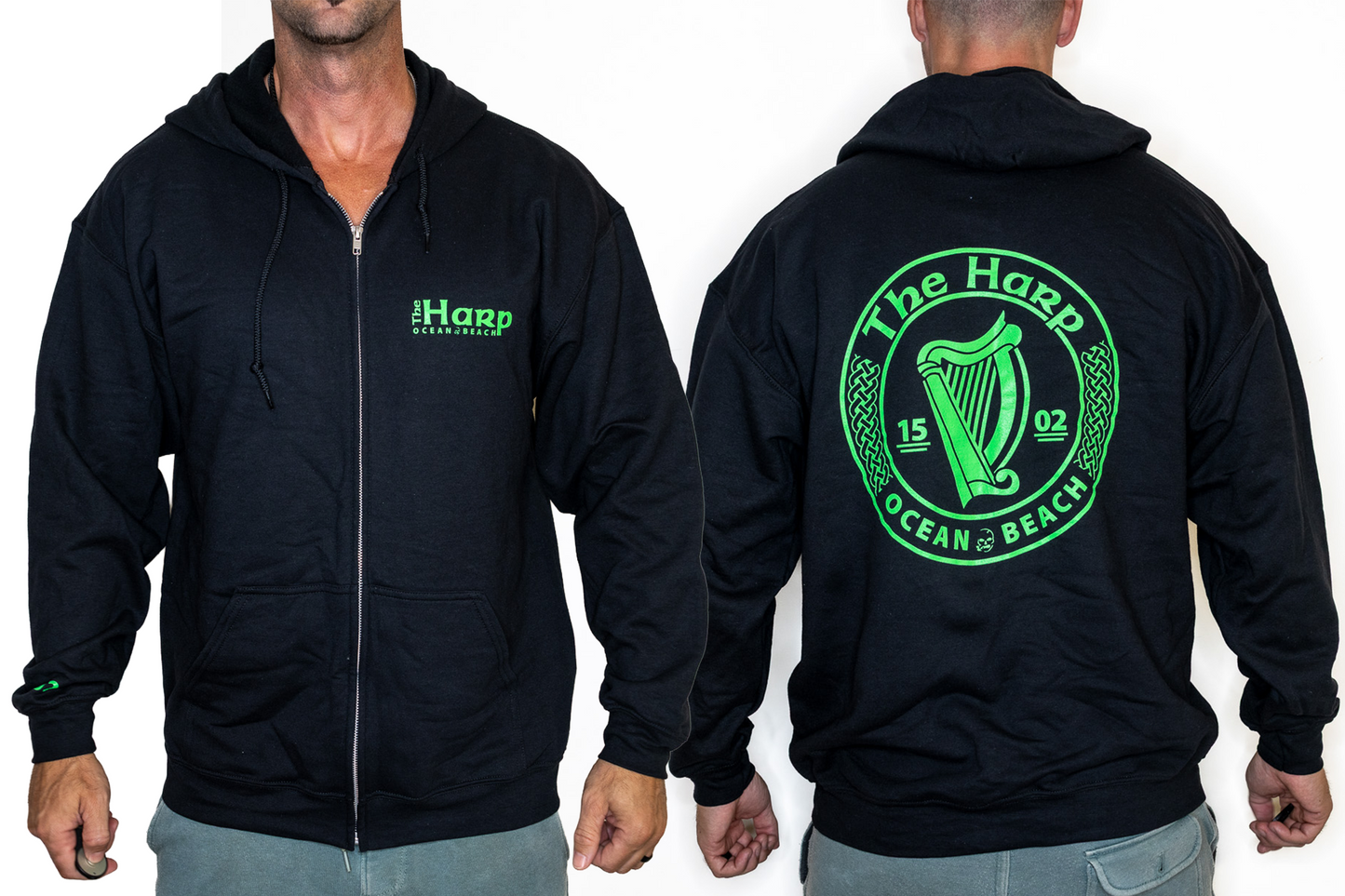 Zip-up Hoodie (Black)