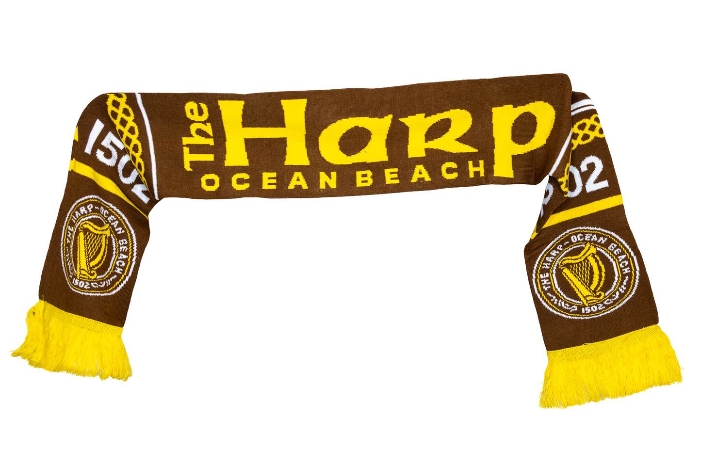 Soccer Scarf (Brown/Gold)